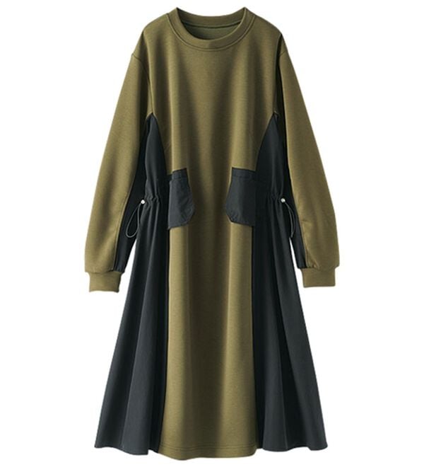 BELLUNA（ベルーナ）の「配色切替ポケットデザインワンピース（その他ワンピース）」｜詳細画像