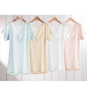 「【４色組】強撚綿１００％涼やか汗取りインナー（肌着・インナーウェア）」｜4色組