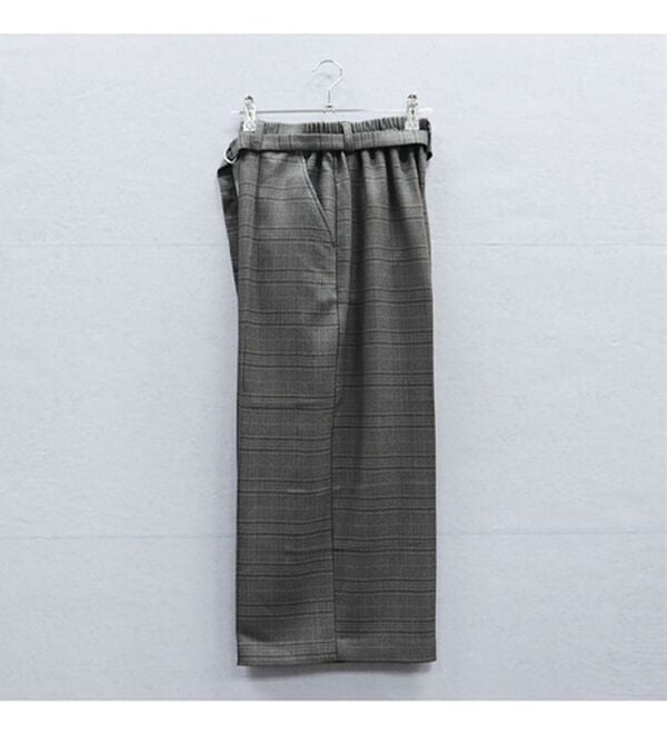 BELLUNA（ベルーナ）の「ウーリッシュ素材ベルト付ワイドパンツ（その他パンツ）」｜詳細画像