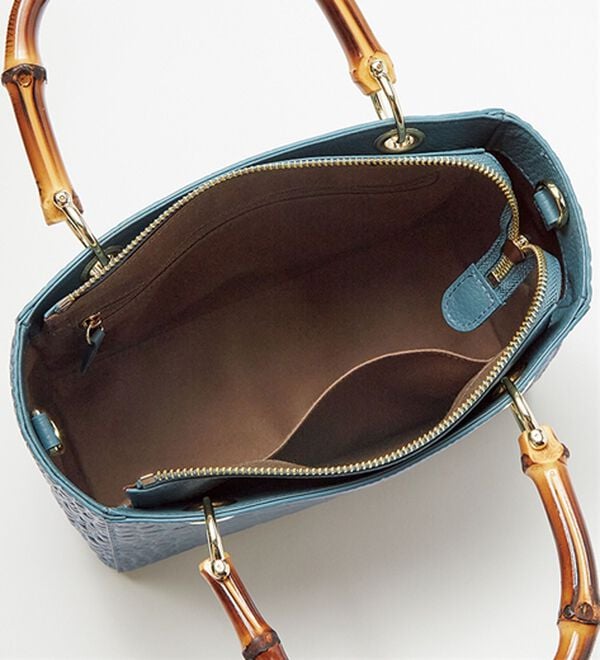 ルフラン（ルフラン）の「＜ロダニア＞牛革バンブーハンドルバッグ（ハンドバッグ）」｜詳細画像