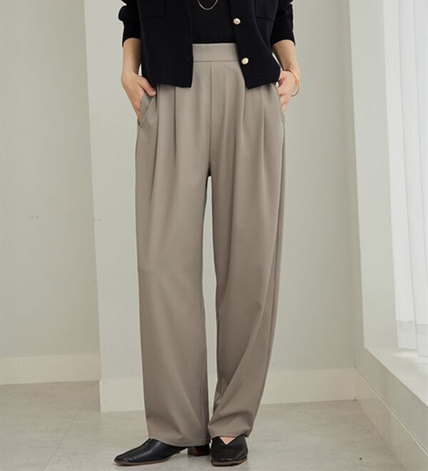 GeeRA（ジーラ）の「【再入荷】オンオフ着られる！カーブパンツ（フルレングスパンツ）」｜詳細画像