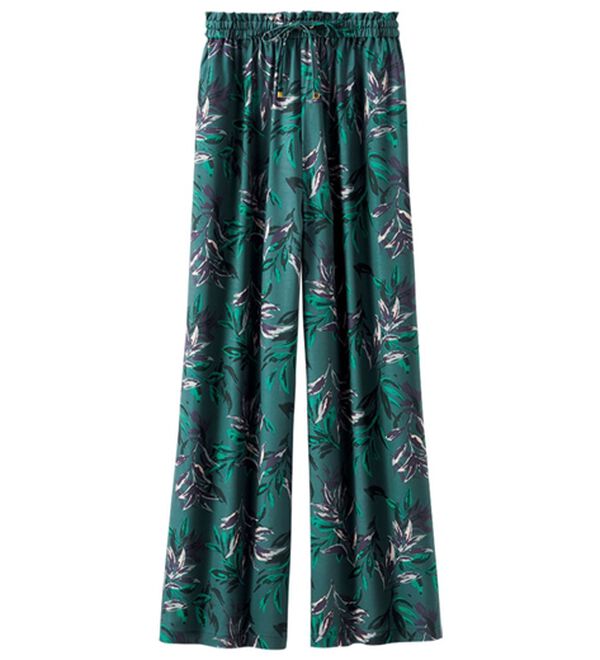 BELLUNA（ベルーナ）の「ゆったり快適プリントワイドパンツ（ワイドパンツ・ガウチョ）」｜詳細画像