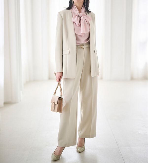 RANAN（ラナン）の「洗える！ベルト付ワイドパンツ（ワイドパンツ・ガウチョ）」｜詳細画像