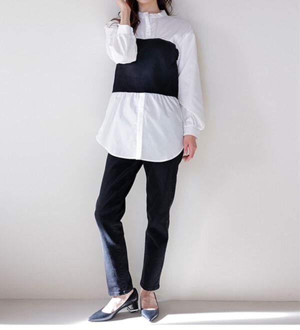 RANAN（ラナン）の「ビスチェドッキングシャツ（シャツ）」｜詳細画像