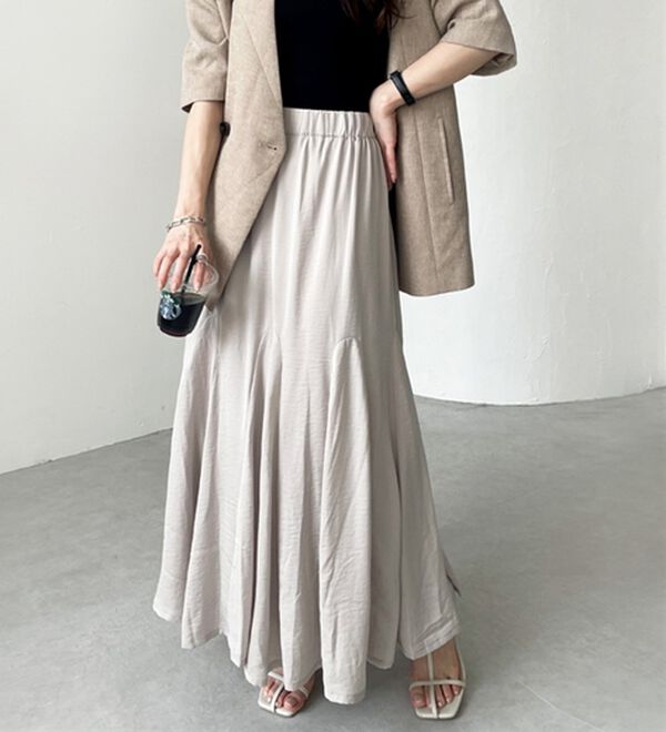 GeeRA（ジーラ）の「切替フレアーロングスカート（ロングスカート）」｜詳細画像