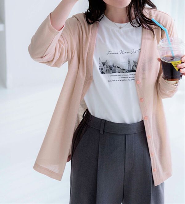 BELLUNA（ベルーナ）の「持ち運びに便利！ＵＶ対策シアーカーディガン（その他カーディガン）」｜詳細画像