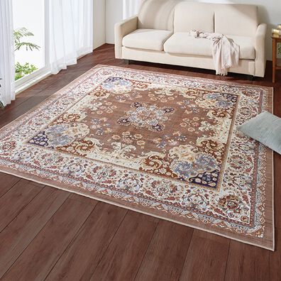 「厚みが選べる高級柄プリントはっ水カーペット（カーペット）」