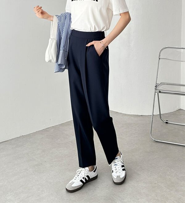 CELINE セリーヌ 裾ZIP スリット テーパードパンツ 34（Deuxieme 