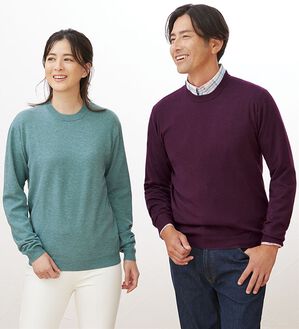 「＜シンプル＆プラス＞毎日着たいシンプルニット（メンズニット・セーター）」｜詳細画像