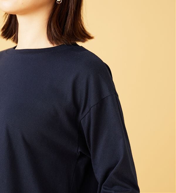 BELLUNA（ベルーナ）の「サイドリボンデザイン異素材切替チュニック（チュニック）」｜詳細画像