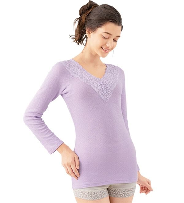 「【５色組】汗取りラグランインナー８分袖（肌着・インナーウェア）」｜詳細画像