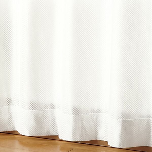 「１００サイズ防音・ＵＶカット・見えにくいレースカーテン（レースカーテン）」｜無地調