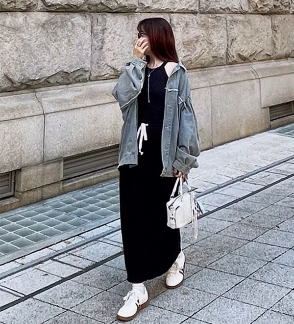 GeeRA（ジーラ）の「すっきり見え！フロントラインスウェットナロースカート（ロングスカート）」｜詳細画像