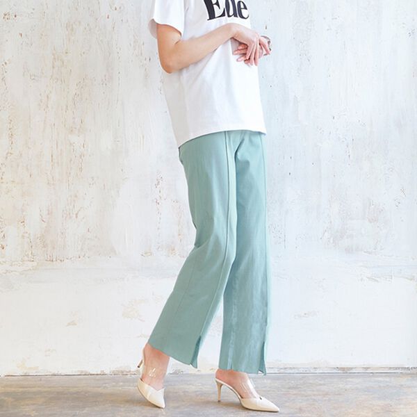 RANAN（ラナン）の「麻調カジュアルセットアップ（パンツスーツ）」｜詳細画像