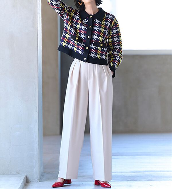 RANAN（ラナン）の「ポロ衿ニットカーディガン（ニットカーディガン）」｜詳細画像