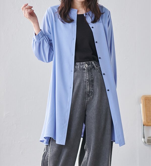 RANAN（ラナン）の「２ＷＡＹボタン使いフレアーブラウス（ブラウス）」｜詳細画像