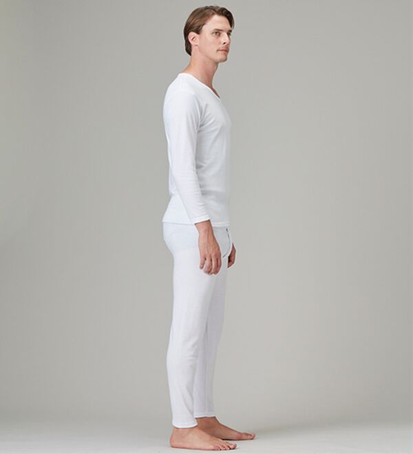 「【３色組】サーモケア（Ｒ）吸湿発熱綿混裏起毛インナー上下３色組（メンズ肌着・インナーウェア）」｜詳細画像