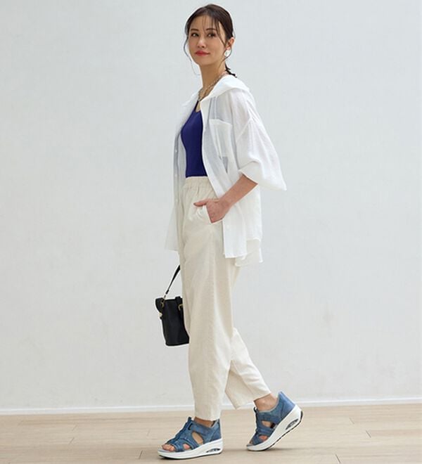 BELLUNA（ベルーナ）の「サッと履けるエアソールスニーカーサンダル（サンダル・ミュール）」｜詳細画像