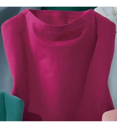 ルフラン（ルフラン）の「綿シルクボトルネックプルオーバー（カットソー）」