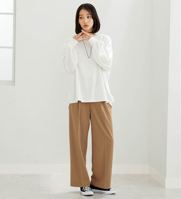 BELLUNA（ベルーナ）の「ロンＴ以上、スウェット未満！ゆったり抜け感プルオーバー（カットソー）」｜詳細画像