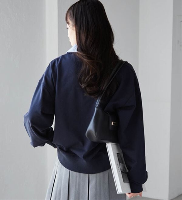 RANAN（ラナン）の「レイヤード襟付きスウェット（トレーナー・スウェット）」｜詳細画像