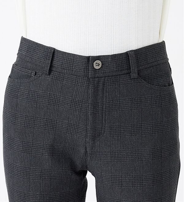 BELLUNA（ベルーナ）の「ウエストらくらく！ふっくら裏起毛ストレッチパンツ（フルレングスパンツ）」｜詳細画像