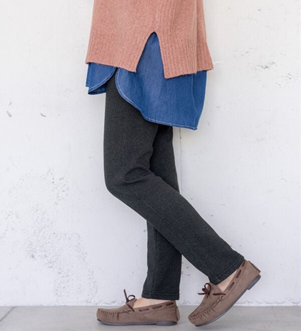 BELLUNA（ベルーナ）の「【あったか仕様♪】すっきり見え！裏ファーパンツ（フルレングスパンツ）」｜詳細画像