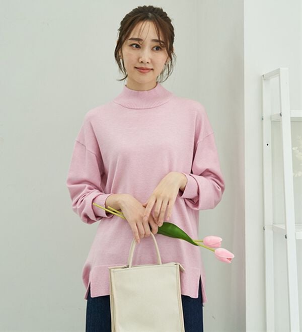 BELLUNA（ベルーナ）の「＜極み編＞肌心地ふんわりハイネックニット（ニット・セーター）」｜詳細画像