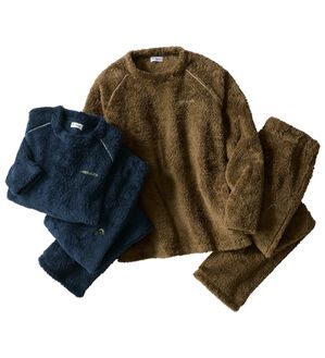「【２着組】＜ヘッド＞なめらかニットフリースパジャマ（メンズルームウェア）」｜2着組