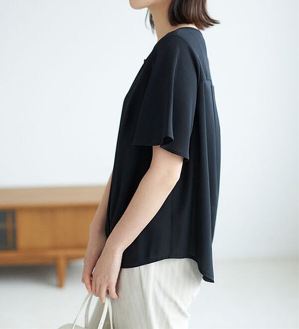 GeeRA（ジーラ）の「フロントタックフレアースリーブブラウス（ブラウス）」｜詳細画像