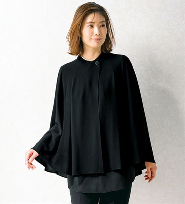 ルフラン（ルフラン）の「着回し便利なフォーマルポンチョ（ブラックフォーマル（喪服・礼服））」｜詳細画像