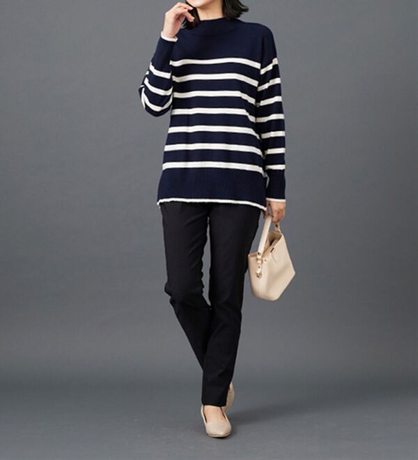 BELLUNA（ベルーナ）の「美脚ストレッチ裏起毛パンツ（フルレングスパンツ）」｜詳細画像