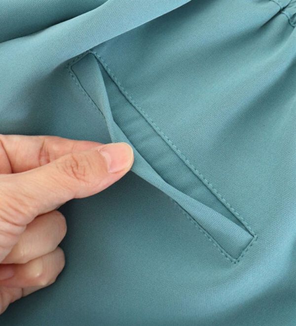 Pierrot（ピエロ）の「多機能ストレッチツイルテーパードパンツ（フルレングスパンツ）」｜詳細画像