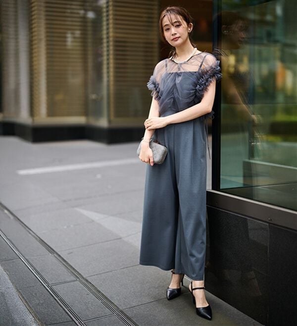 RANAN（ラナン）の「マルチWAYフリルチュールボレロセットパンツドレス（その他ワンピース）」｜詳細画像