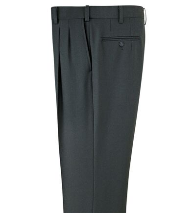 「裾上げ済ウエストストレッチスラックス　ツータック（メンズスラックス）」