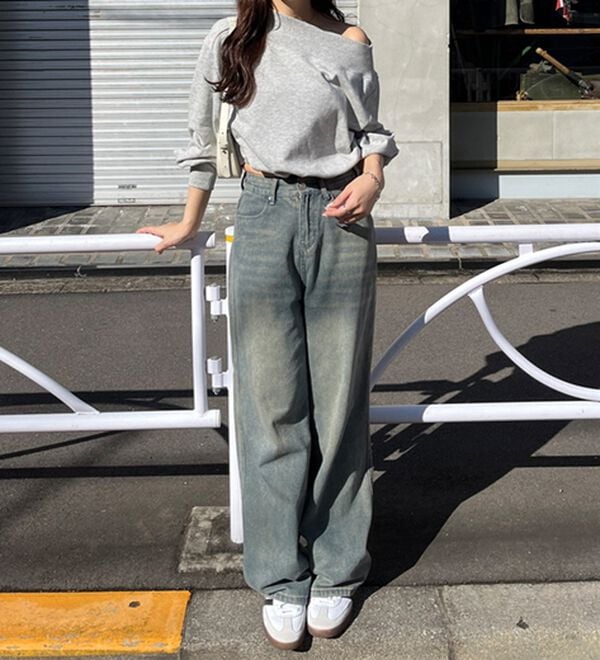 GeeRA（ジーラ）の「ラメオフショルスウェット（カットソー）」｜詳細画像