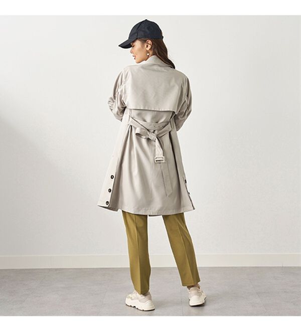 BELLUNA（ベルーナ）の「花粉対策！袖リブ使いトレンチコート（ロングコート）」｜詳細画像