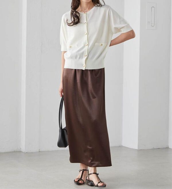 シャイニーサテンナロースカート - ベルーナ【公式】