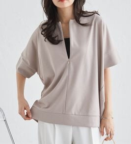 RANAN（ラナン）の「ハーフジップコクーンチュニック（チュニック）」