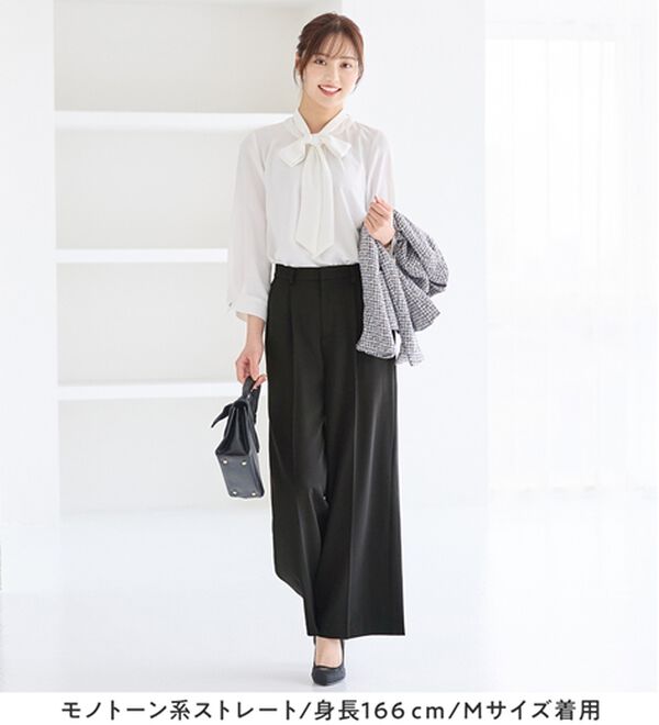 alotta（アロッタ）の「【選べるパンツ】洗える！３点セット着回し力抜群スーツ（パンツスーツ）」｜詳細画像