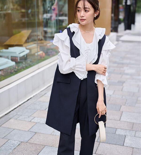 RANAN（ラナン）の「＜２点セット＞ロングジレセットアップ（その他スーツ）」｜詳細画像