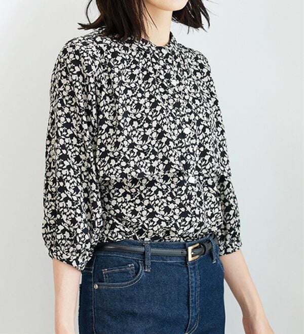 BELLUNA（ベルーナ）の「ケープ風デザインブラウス（ブラウス）」｜詳細画像