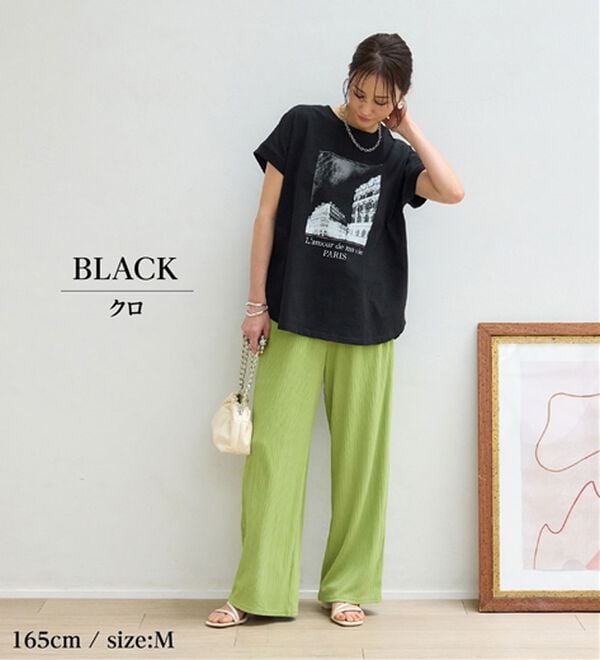 BELLUNA（ベルーナ）の「ひんやリッチコットン大人のゆったりドルマンＴシャツ（カットソー）」｜詳細画像