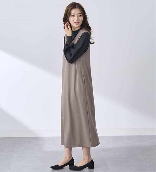 BELLUNA（ベルーナ）の「艶やかコットン１００％プルオーバー（カットソー）」｜詳細画像