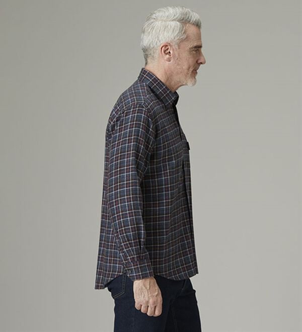 「＜ダンロップ・リファインド＞ぬくもりのウール入りシャツ（メンズシャツ）」｜詳細画像