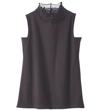 BELLUNA（ベルーナ）の「綿１００％脇汗対策エレガントハイネックインナー（タンクトップ・キャミソール）」