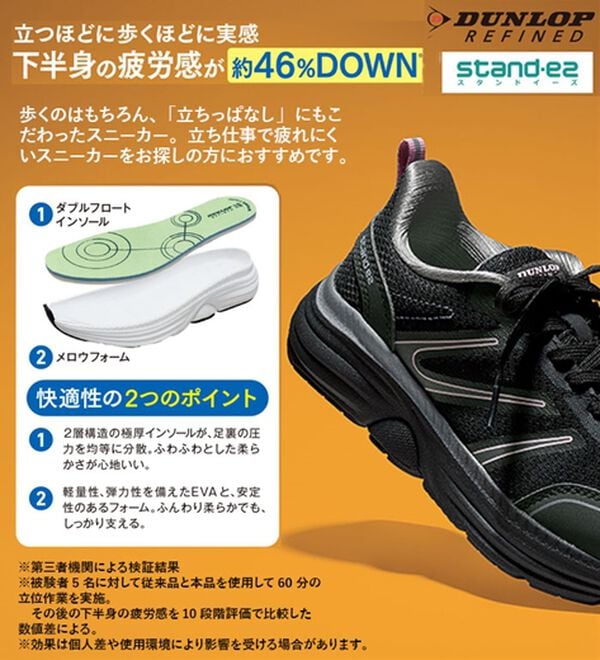 ルフラン（ルフラン）の「＜ダンロップリファインド＞スタンドイーズスニーカー（スニーカー）」｜詳細画像