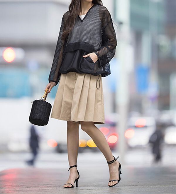 RANAN（ラナン）の「ゆるっとメッシュ素材アノラックパーカー（パーカー）」｜詳細画像