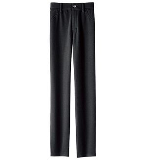 BELLUNA（ベルーナ）の「ポカポカすっきり！あったか裏ファーパンツ（フルレングスパンツ）」｜黒