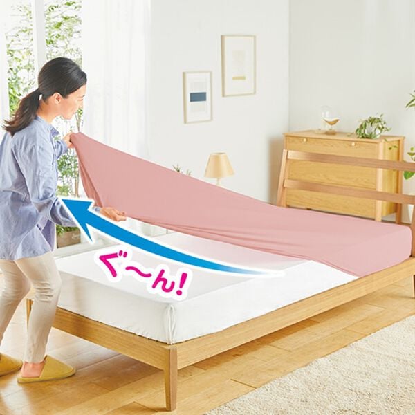 iellio（イエリオ）の「ぐーんと伸びてぴったりフィットシーツ（敷布団カバー・シーツ）」｜詳細画像